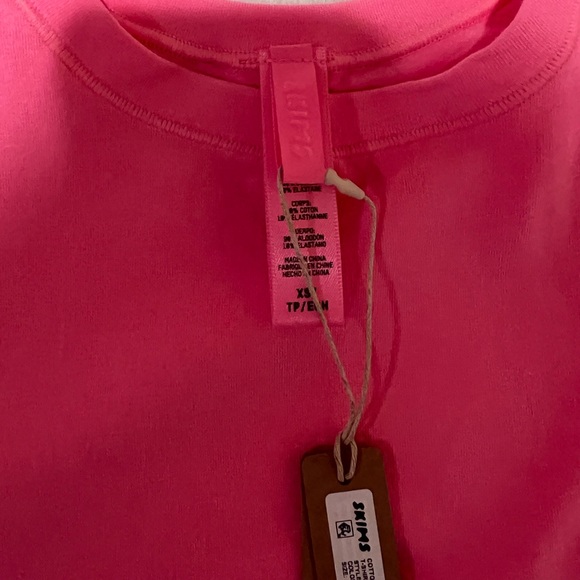 NWT skims pink cotton jersey short sleeve - Picture 4 of 4